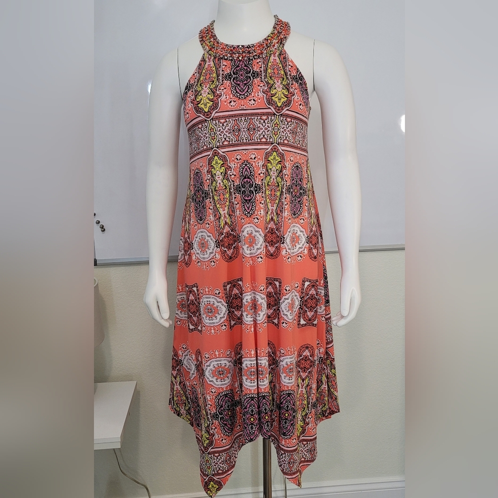 INC Petite Large Built-in Bra Summer Dress